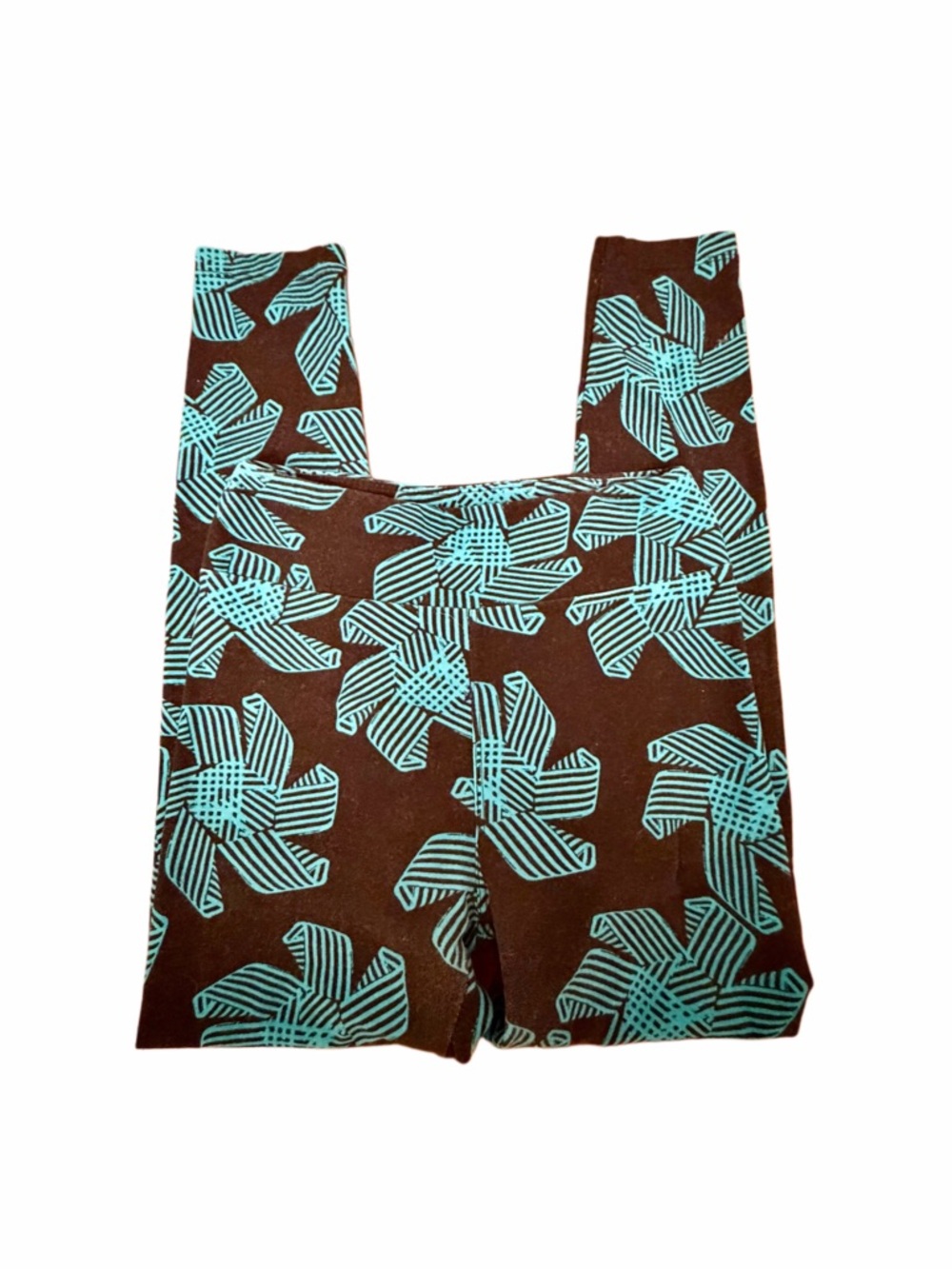 LulaRoe OS Leggings | Navy & Teal Geometric Print 💙